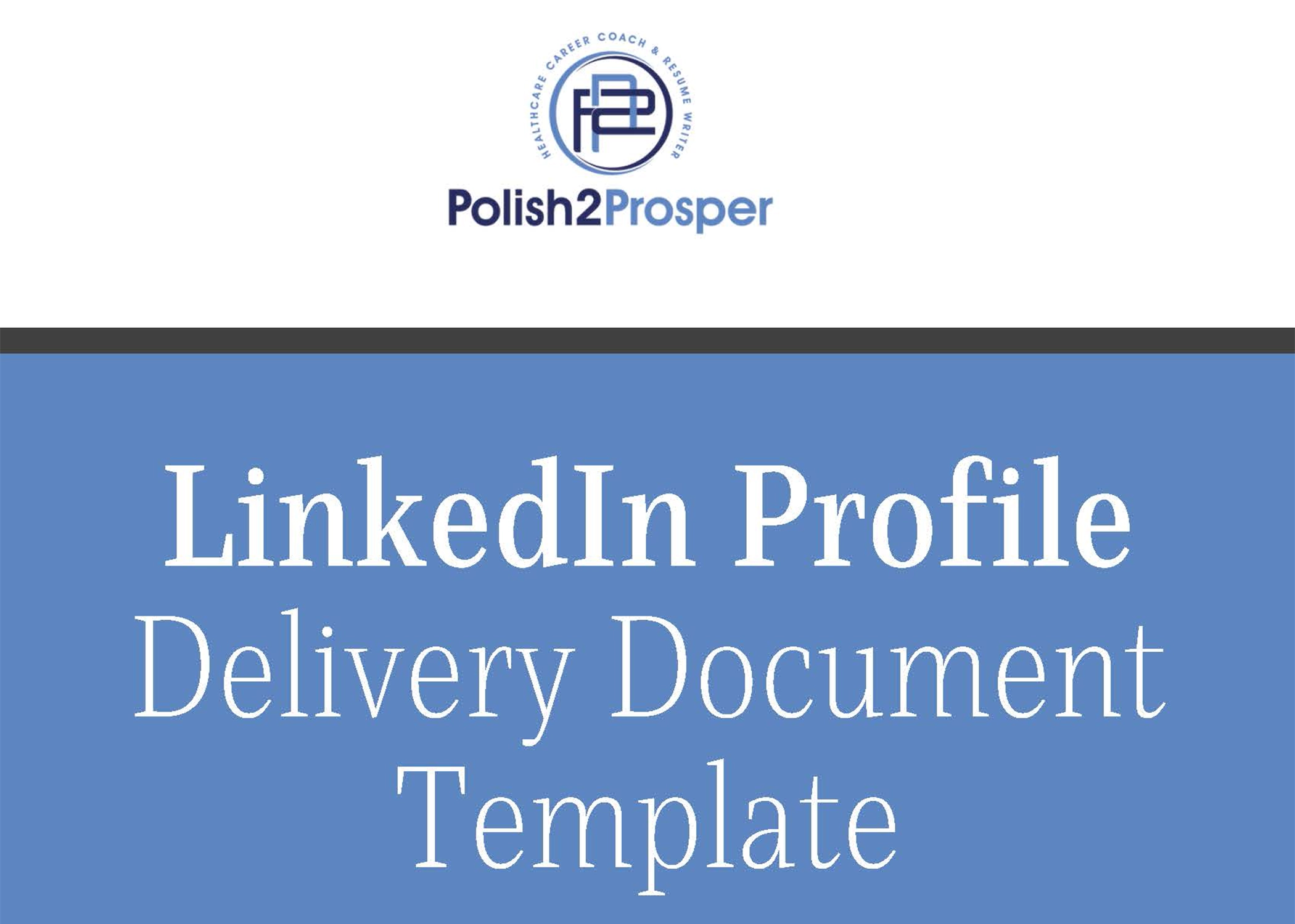 LinkedIn Profile Delivery Document Template